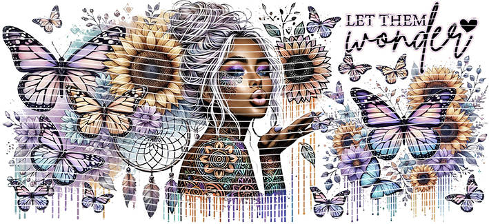 16oz Sunflower Girl-SU-438